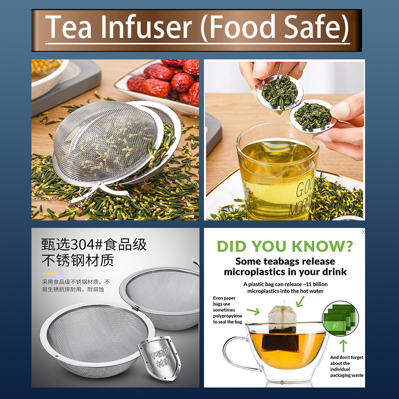 Tea filter | Tea Infuser | Tea Strainer (304 Grade Stainless Steel Foo ...